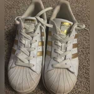 Adidas Womens Superstar White Casual Shoes Sneakers Size 5